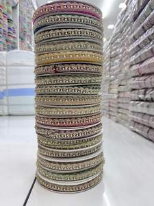 Tela de encaje de tul africano químico, guipur, bordado sedoso lechoso, hilos de algodón con lentejuelas, cintas, para uso en calzado, personalizado, suave - Product Image 6