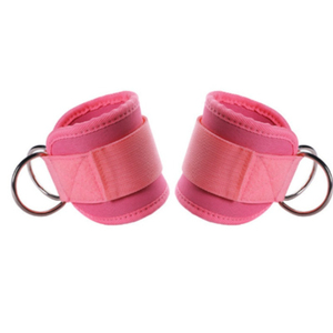 Sports Fitness Neoprene Ankle <b>Strap</b> Adjustable Double Ring Ankle <b>Strap</b> Weightlifting Gym Training Professional Protection - Product Image 3