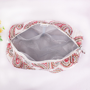 Luxury Eco-Friendly Block Printed Cotton Soft Makeup <b>Bag</b> Storage Cosmetic Organizer Durable Fashion <b>Promotional</b> Gift - Product Image 5