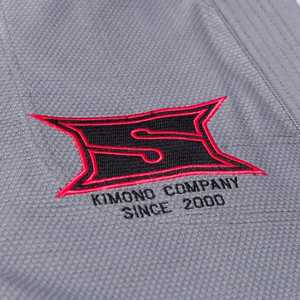 SHOWROLL Kimono de BJJ Gris para Hombre, Corte Regular, Logotipo Bordado, Rebels Against The Mainstream - Product Image 6