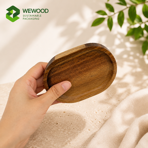 Porte-savon en bois massif écologique, porte-savon en bois naturel pour salle de bain, comptoir de cuisine - Product Image 4