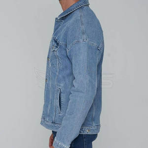 Chaqueta de Mezclilla para Hombre, Diseño Personalizado, 100% Algodón, Invierno, con Logotipo Frontal, Ligera, Transpirable, Servicio OEM - Product Image 3