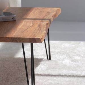 Table basse Vandana Zenova en acacia foncé avec pieds en forme d'épingles à cheveux pour un décor moderne - Product Image 6