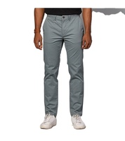 Pantalon décontracté pour homme vert olive à séchage rapide avec taille élastique et poches latérales, léger pour le printemps