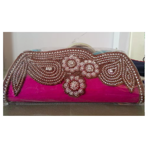 Bolso de Mano de Lujo con Bordado y Adornos de Piedras, Ideal para Bodas, Fiestas y Eventos Formales, Bolso de Moda - Product Image 1