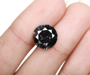 OM GEMS Diamante Cultivado en Laboratorio de 4.50 Ct, Corte Brillante Redondo, HPHT/CVD, Color Fantasía PK1/PK2, Certificado IDI - Product Image 6