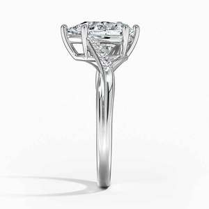 Bague BOJ 039 en argent 925, taille poire, avec halo de diamants, 2 carats, couleur D, VVS1, Moissanite certifiée GRA, prix bas, en promotion - Product Image 3