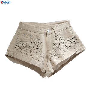 Overoles de Mezclilla con Pedrería para Mujer de BOBBIN INDUSTRIES, Nuevos, Modernos, Retro, Casuales, Suaves, Transpirables, Ecológicos y de Secado Rápido - Product Image 1