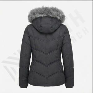 Parka acolchada impermeable ecológica de longitud Regular para mujer de invierno al mejor precio, chaqueta a prueba de viento con forro de fibra de bambú frontal - Product Image 3