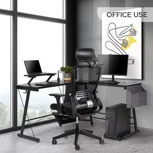 Ergonomic Home Office <b>Desk</b> Chair with Lumbar Support Headrest Flip-Up Arms Height Adjustable Rocking High Swivel - Product Image 1