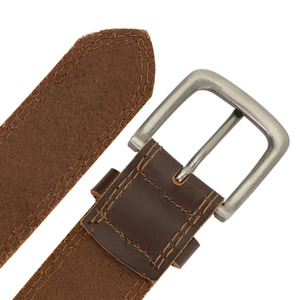 Cinturón de Cuero Genuino de Vaca de Primera Calidad, Estilo Occidental, Vintage, Informal, con Logotipo Personalizado, para Hombre, con Hebilla de Aleación - Product Image 2