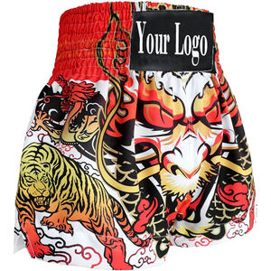 Pantalones Cortos de Muay Thai al por Mayor, Pantalones Cortos de Boxeo, Pantalones Cortos de Artes Marciales, Ropa de Gimnasio para Hombre - Product Image 4