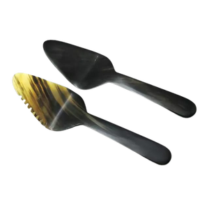 Luxe Bovine Flatware Tabletop Dinnerware Horn Salad <b>Server</b> or Salad Spoons Home & Restaurant Flatware Cutlery Gift Set - Product Image 5