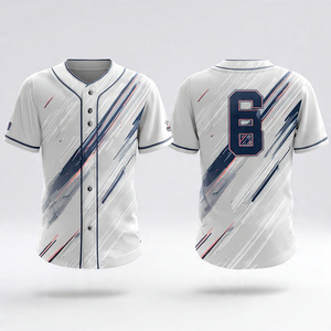 Maillot de baseball durable pour homme, impression par sublimation, grandes tailles, personnalisable pour équipe/club, coutures durables, couleurs d'équipe durables, qualité supérieure. - Product Image 2