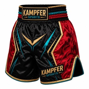 Diseños Más Populares, Shorts de Boxeo Muay Thai Unisex Hechos a Medida, 100% Poliéster/Algodón Premium de 240g, Duraderos, de Secado Rápido y Transpirables - Product Image 6