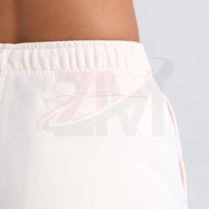 Women’s White <b>Lounge</b> <b>Shorts</b> Premium Soft Fabric High Waist Relaxed Silhouette Summer Comfort Daily Casual Wear <b>Short</b> Pants - Product Image 5