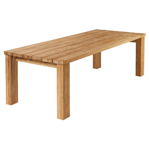 <b>Modern</b> Eco-Friendly Durable Wooden Rectangle <b>Dining</b> <b>Table</b> with Solid Wood Legs Stable Design for Home Furniture - Product Image 1
