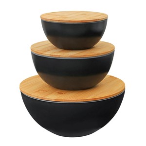 Bamboo Wood Rectangle <b>Bowls</b> & Fruit <b>Bowls</b> Mid Century Modern Design Tabletop Use | OEM Custom Wholesale by Aqudus Saleem India - Product Image 3