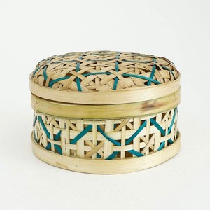 Boîtes de rangement pour comptoir de cuisine, boîte en bambou pour cheesecake, présentoir à fruits, panier à couvercle en fibre naturelle - Product Image 3