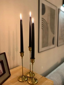 Porte-bougie moderne en laiton, accessoire d'éclairage décoratif pour la maison, idéal pour les mariages et autres événements, ainsi que les lanternes. - Product Image 5