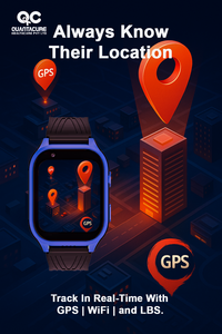 2025 QC K9 niños GPS Smartwatch IP67 resistente al agua 2G Tracker videollamada SOS voz y Video Chat juego reloj modo de clase D2 Q16 Q19 D50 - Product Image 2