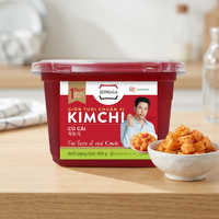Kimchi au radis 450g - Kimchi JONGGA n°1 Corée - Prêt à consommer - Durée de conservation de 6 mois - Kimchi probiotique fermenté authentique
