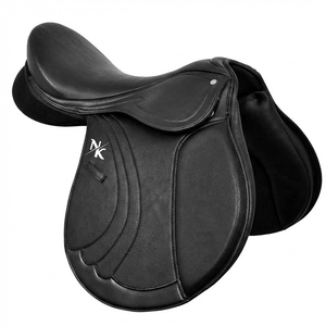 อานม้าทรงอังกฤษแบบพรีเมียมขายดี โครงไม้บุด้วยหนังแท้ ปรับได้ ผลิตภัณฑ์สำหรับแข่งม้าจากอินเดีย - Product Image 1