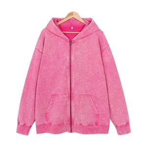 Sweat-shirt à capuche oversize pour homme en coton délavé, style streetwear vintage - Product Image 2