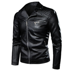 Stylish Men's Leather <b>Jacket</b> with Modern Zip Front Design Soft Comfortable Casual Fashion Outdoor Wear Outfit by ROHZEN SPORTS - Product Image 1