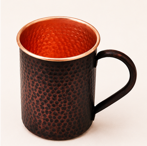 Taza Moscow Mule de Cobre Puro Hecha a Mano con Acabado Martillado Antiguo y Asa Ergonómica para Bares y Regalos en el Hogar - Product Image 6