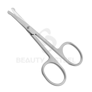 Ciseaux à cuticules professionnels de sécurité avec pointes arrondies et finition mate sablée pour les soins de manucure des peaux sensibles - Product Image 2