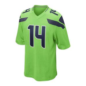 สีเขียวสำหรับผู้ชาย # เสื้อฟุตบอลคอวี 14 ตัว แขนสั้น โพลีเอสเตอร์ดูดซับความชื้น ทรงสปอร์ต - Product Image 1