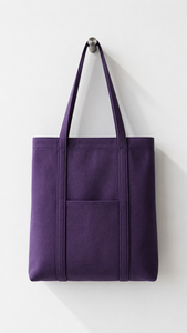 Organic Cotton <b>Large</b> Tote <b>Bag</b> Reusable Shopping Beach Shoulder <b>Bag</b> with Front Pocket Striped Design for Retail Grocery <b>Gift</b> - Product Image 5