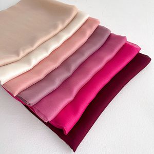 Hijab musulman uni pour femme, bleu clair, en modal et mousseline, doux pour la peau, respirant, foulard tendance - Product Image 6