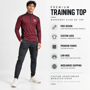 OEM ODM Sudadera Deportiva para Hombre con Cierre de Cremallera, Poliéster y Spandex, Secado Rápido, para Entrenamiento, Ropa Deportiva Personalizada de Fábrica - Product Image 4