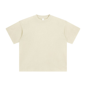 Wholesale Custom <b>Y2K</b> Streetwear Oversized 100% Cotton Knitted T-<b>Shirt</b> Acid Wash 250 Gsm Heavyweight Breathable High Quality - Product Image 2
