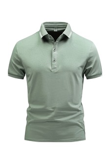 Nuevo Polo de Manga Corta para Hombre, Transpirable, a la Moda, Hecho a Medida, Suave, Cómodo, Casual, Ajuste Regular - Product Image 1