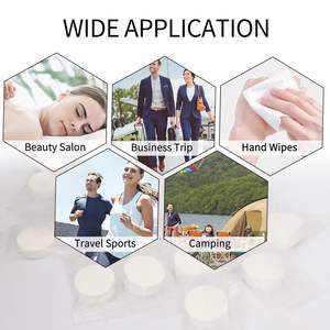 ผ้าขนหนูใช้แล้วทิ้งแท็บเล็ตอัดแน่นแบบพกพาดูดซับได้ดีมากสำหรับการเดินทางเหมาะสำหรับการตั้งแคมป์กลางแจ้งการเดินป่า - Product Image 6