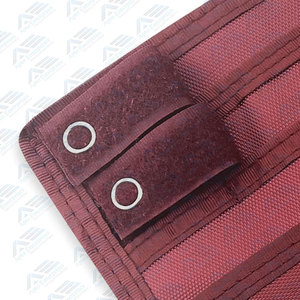 Organizador de Bolsillo de Nailon Rojo de 6 x 5 Pulgadas con Cierre Abierto para Enfermería y Cuidado Médico - Product Image 2