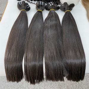 Top Vietnamese Remy Virgin Human Hair Bundles Machine Extensiones de doble trama-Natural Wave & Bone Straight Hair de Hairvietnam - Product Image 1