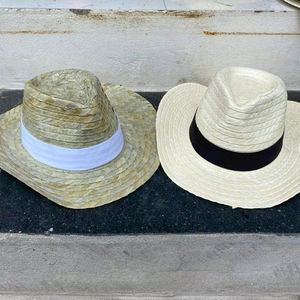 หมวกสานทรงโซมเบรโรลายทางสไตล์เม็กซิกัน ปรับขนาดได้ ปักลายได้ตามต้องการ ปีกกว้าง สำหรับผู้ใหญ่ทุกเพศ เหมาะสำหรับธุรกิจ ฤดูร้อน ตกปลา งานปาร์ตี้ ชายหาด - Product Image 2