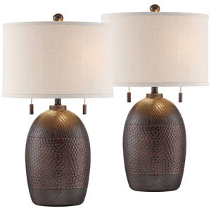 Hammered Lamp Black Metal Table Lamp Modern <b>Vase</b> Shape Bedside Decorative <b>Lighting</b> <b>For</b> Home Decoration Lamps <b>For</b> Sale Price - Product Image 3
