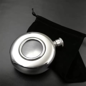 กระติกน้ำทรงกลมลายตอกแบบหรูหรา เหมาะสำหรับพกพา เป็นของขวัญสุดพิเศษสำหรับโอกาสสำคัญ ขายส่งจากอินเดีย - Product Image 4