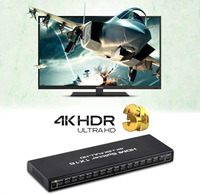 Divisor HDMI SYONG 1x16, Distribuidor de Video, Convertidor HD 4K60HZ, 1 Entrada y 16 Salidas para PS3, PS4, XBOX, Laptop, PC a Múltiples Monitores y TV