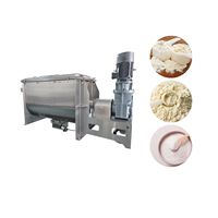 Mélangeur à ruban industriel automatique 2000L pour produits chimiques, en acier inoxydable, certifié CE, avec pompe et moteur, pour poudre de collagène et de protéines