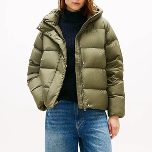 Manteau long matelassé en coton pour femme, respirant et écologique, avec capuche, dernière mode, fournisseur en gros - Product Image 5