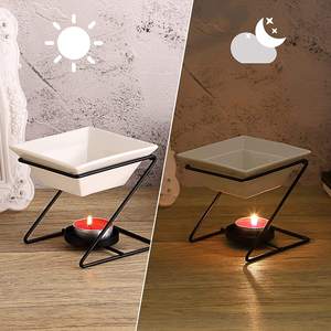 Brûleur à Huile de Cire Noire Yankee Candle, Porte-Bougie Chauffe-Plat, Diffuseur d'Arômes Décoratif pour la Décoration Intérieure - Product Image 5