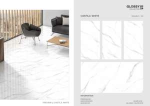 Azulejo de Porcelana Brillante de Lujo 600x1200, Formato Grande, Superficie Pulida Premium, para Paredes y Pisos, Diseño Interior y Exterior Moderno - Product Image 5