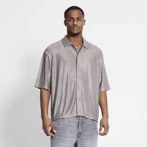Camisa Casual de Verano para Hombre, Diseño a Cuadros, Manga Corta, 100% Transpirable, Antiencogimiento, Mezcla de Lino y Algodón Oxford, Servicio ODM Disponible - Product Image 2