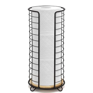 Soporte de papel higiénico independiente con almacenamiento para rollos mega, dispensador de papel higiénico de pie - Product Image 5